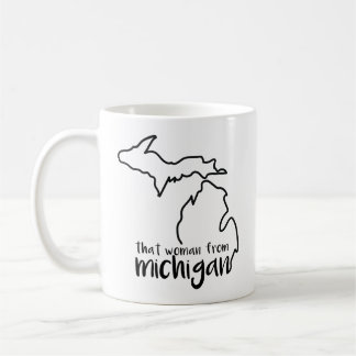 Die vrouw uit de Mok van Michigan Coffee