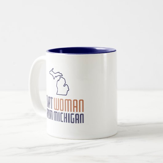 Die vrouw uit de Mok van Michigan Coffee (Voorkant links)