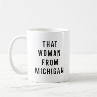 Die vrouw uit de Mok van Michigan Coffee