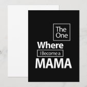 Die waar ik een mama moeder cadeau word kaart (Voorkant / Achterkant)