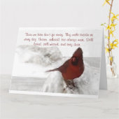 "Die waar we van houden gaan niet weg" groot Kaart (Gele Bloem)