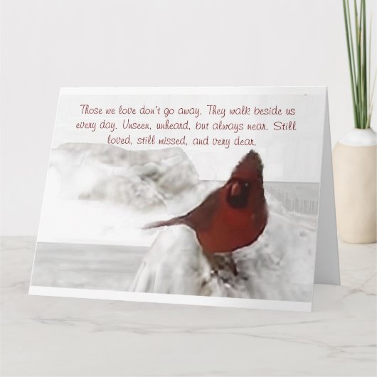 "Die waar we van houden gaan niet weg" groot Kaart (Voorkant)