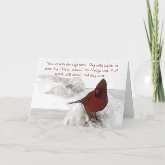 "Die waar we van houden gaan niet weg" standaard Kaart (Voorkant)