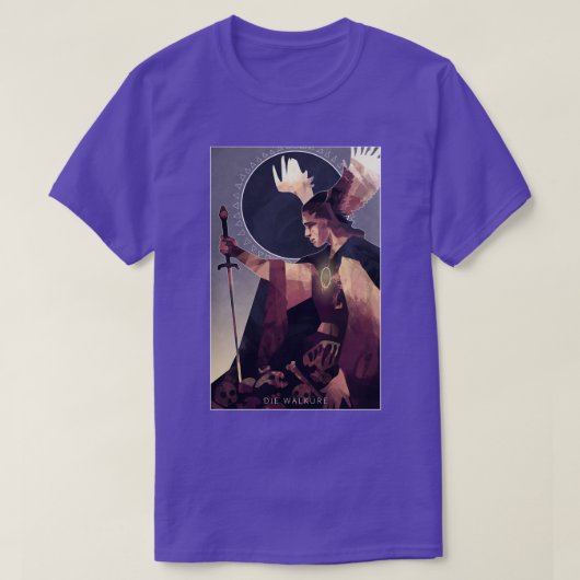 Die Walkure De Valkyrie God van de Oorlog T-shirt (Design voorkant)