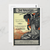 Die Walküre (Vocal score titelpagina, 1899) Briefkaart (Voorkant / Achterkant)