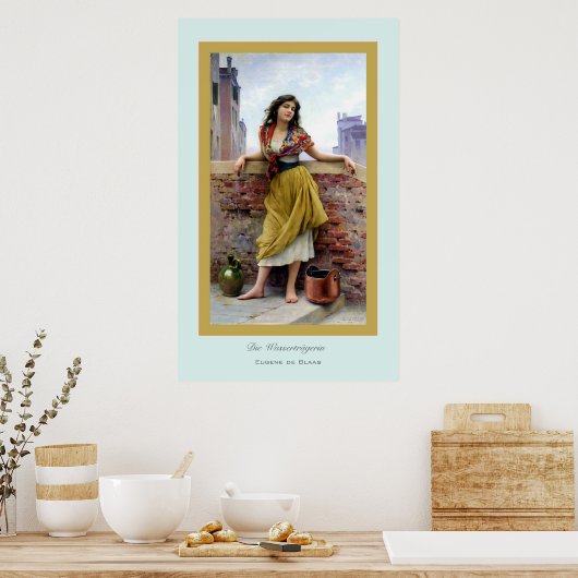 Die Wasserträgerin ~ Eugene de Blass Poster (Keuken)