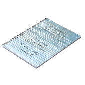 Die we houden van de viering van het leven gastboe notitieboek (Linkerzijde)