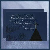 Die we houden van Memorial Service oude houten kru Programmakaart