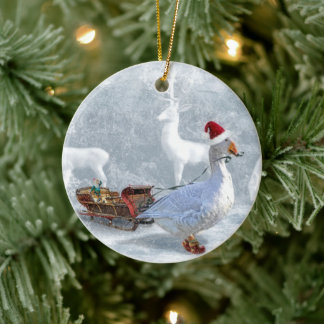 Die Weihnachtsgans Keramisch Ornament