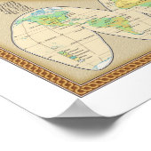 " Die Welt: 2015/heute - Details lierte Weltkarte. Poster (Hoek)