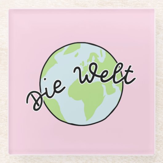Die Welt Glazen Onderzetter (Voorkant)