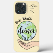 Die Welt in deiner Hand Case-Mate iPhone Case (Achterkant)