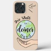 Die Welt in deiner Hand Case-Mate iPhone Case (Achterkant)