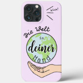 Die Welt in deiner Hand Case-Mate iPhone Case (Achterkant)