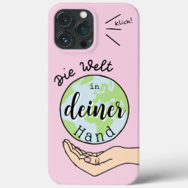 Die Welt in deiner Hand Case-Mate iPhone Case