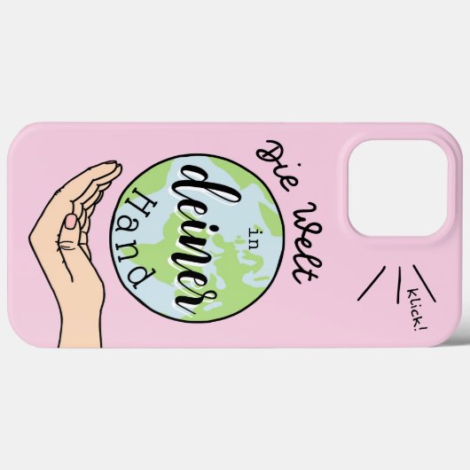 Die Welt in deiner Hand Case-Mate iPhone Case (Achterkant (horizontaal))
