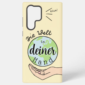 Die Welt in deiner Hand Samsung Galaxy Hoesje