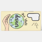Die Welt in deiner Hand Samsung Galaxy Hoesje (Achterkant horizontaal)