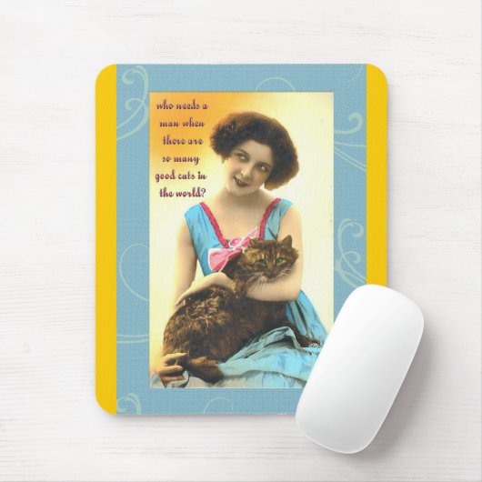 die zo veel goede katten nodig hebben om een man t muismat (Met muis)