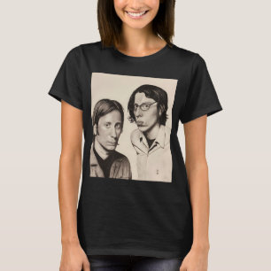 Die zwarte Sleutel-Realisme-Kooltekening T-shirt