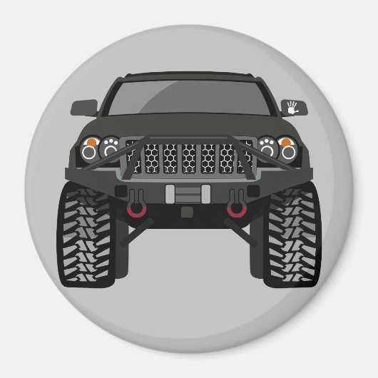 die zwartwit magneet (Voorkant)