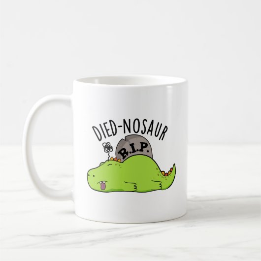 Died-nosaur Grappige Dinosaurus Puns Koffiemok (Links)