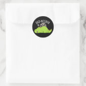 Died-nosaurus Grappige Dinosaurus Woordspelingen D Ronde Sticker (Tas)