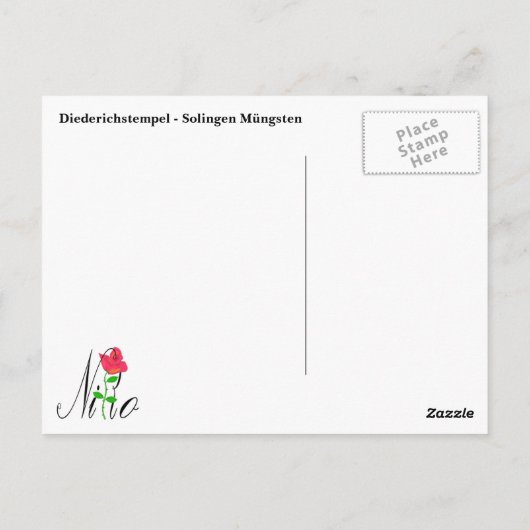 Diederichstempel Briefkaart (Achterkant)
