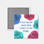 Dieet bevestiging liefde jezelf meer dan voedsel magneet (Voorkant / Achterkant)