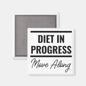 Dieet Buiten de koelkast magneet houden (Voorkant / Achterkant)