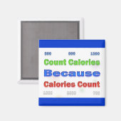 Dieet en Gewichtsverlies Aantal Calorieën Magneet (Voorkant / Achterkant)