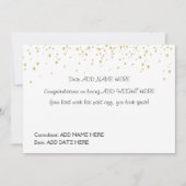 Dieet Fitness Gewichtsverlies Slim Club Gefelicite Kaart (Achterkant)