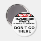 Dieet Gevaar koelkast magneet (Voorkant / Achterkant)