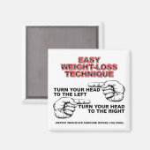 Dieet Gewicht-verlies Grappige Koelkast Magnet (Voorkant / Achterkant)