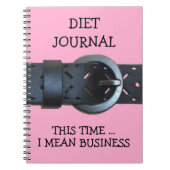 Dieet Journaal, Deze keer meen ik het serieus Bedr Notitieboek (Voorkant)