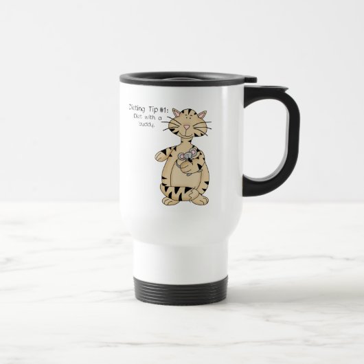 Dieet met een Buddy - Travel Mug Reisbeker (Rechts)