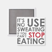 Dieet motivatie citaat magneet (Voorkant / Achterkant)