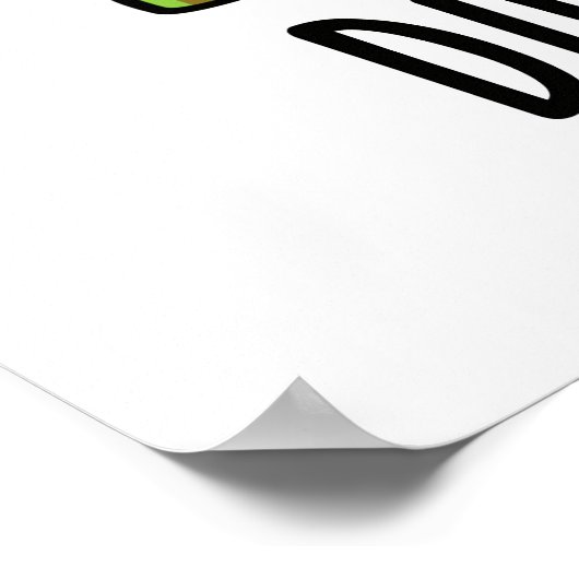 Dieet-nosaur Grappige Dinosaurus Puns Poster (Hoek)