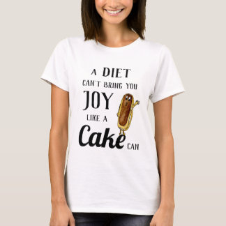 Dieet versus Chocolade Eclair Grappige Ongewone Ta T-shirt