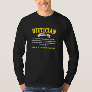 Dieetadviseur Definitie Voedingsdeskundige Humor V T-shirt