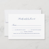 Dieetbeperkingen RSVP-kaart - Penobscot Bay Set RSVP Kaartje (Voorkant)