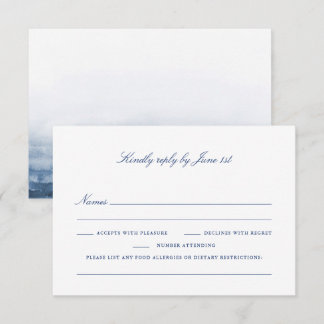 Dieetbeperkingen RSVP-kaart - Penobscot Bay Set RSVP Kaartje