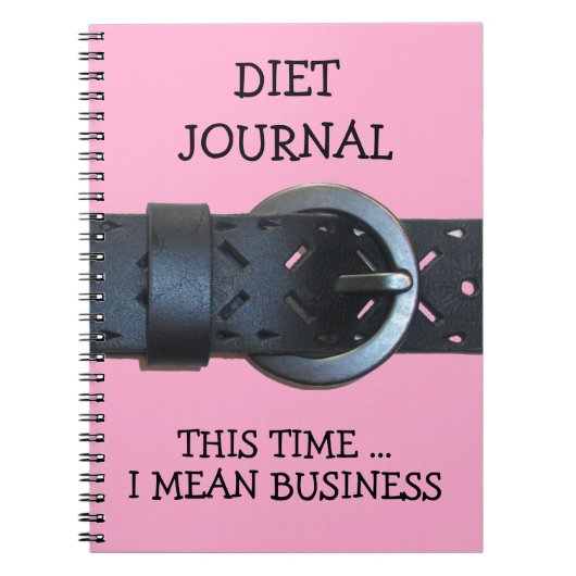 Dieetdagboek, Deze keer meen ik het serieus Riem A Notitieboek (Voorkant)