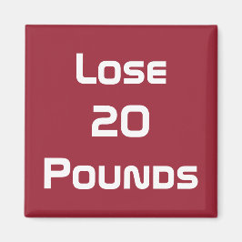 Dieetgezondheid en fitnessdoelen magneet