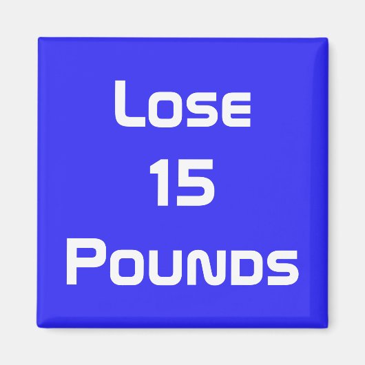 Dieetgezondheid en fitnessdoelen magneet (Voorkant)