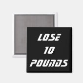 Dieetgezondheid en fitnessdoelen magneet (Voorkant / Achterkant)