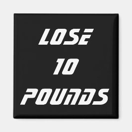 Dieetgezondheid en fitnessdoelen magneet