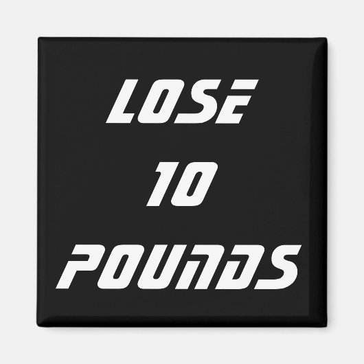 Dieetgezondheid en fitnessdoelen magneet (Voorkant)