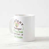 Dieetmanager de belangrijkste schakel in de voedse koffiemok (Voorkant links)