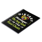 Dieetmanager de belangrijkste schakel in de voedse notitieboek (Linkerzijde)